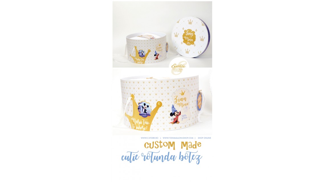 Trusou botez cu Mickey Mouse personalizat cu motive regale si Disney, Vrajitorul  6